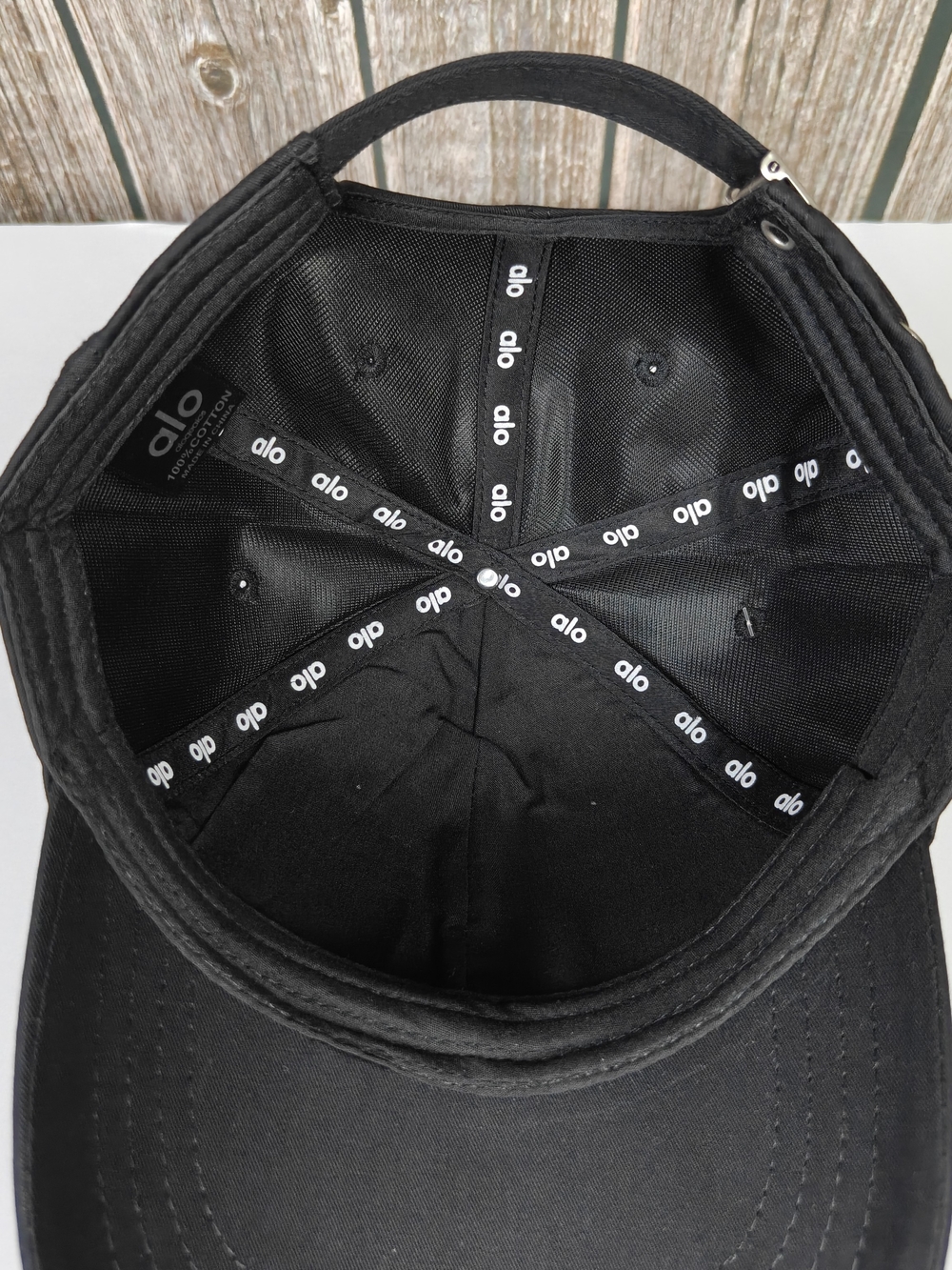 ALO Yoga Black Embroidered Logo Baseball Cap - Picture 5 of 5